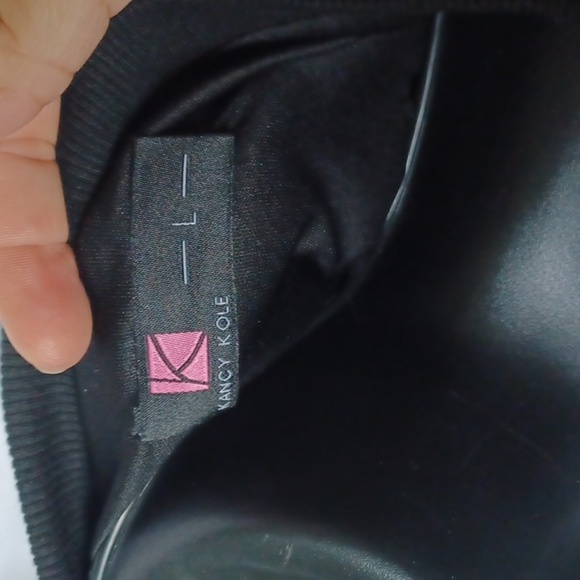 KANCY KOLE Women's Sequin Jacket Long Sleeve Button Down Shiny black - Picture 7 of 9